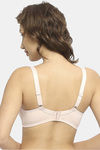 Soie Double Layered Non Wired Full Coverage Lace Bra - Peach Skin — thumbnail 4